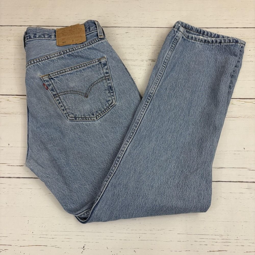 Levi's 501 Jeans Made In Mexico Mens 34x30 (34X29) Straight Button Fly